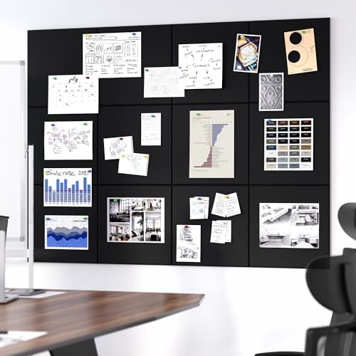 Neatsure 48x36 Inch Decorative Bulletin Board with Pushpins