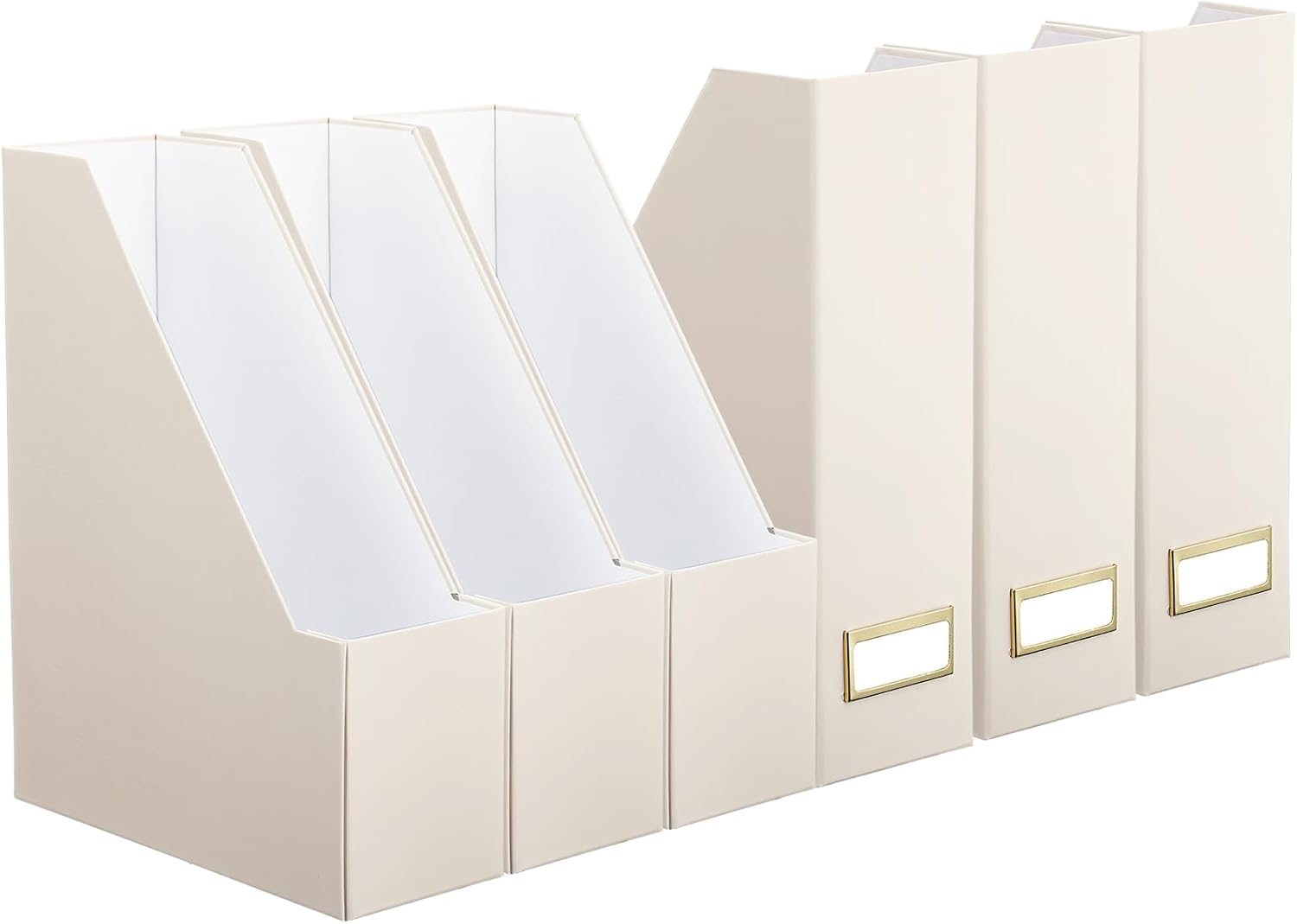 Feifeiya Magazine File Holder Set of 6 Beige