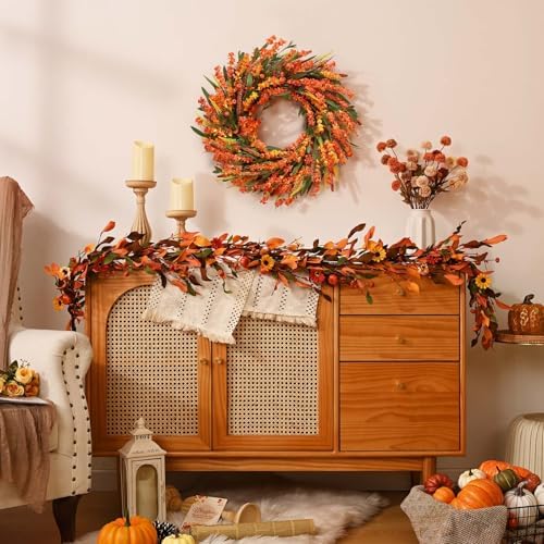 Waipfaru 22 Inch Autumn Door Wreath