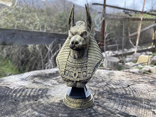 Anubis Bust Statue - 3D Printed Hand Painted Figurine