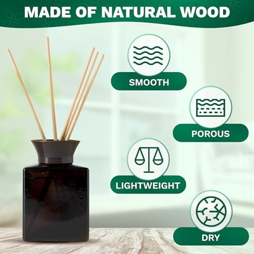100 Pcs Bamboo Reed Diffuser Sticks - 10 Inch for Oil Diffuser