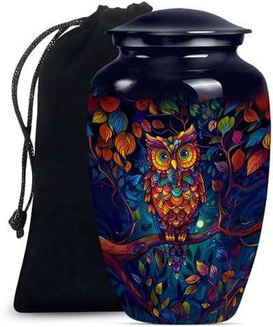 Owl Cremation Urn for Human Ashes - 10 Inch Pack of 1
