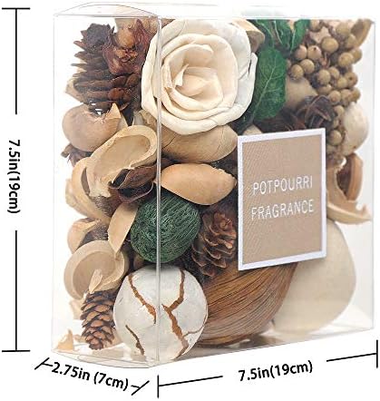 Qingbei Rina Peach Scented Potpourri Bowl Faller 14 oz White