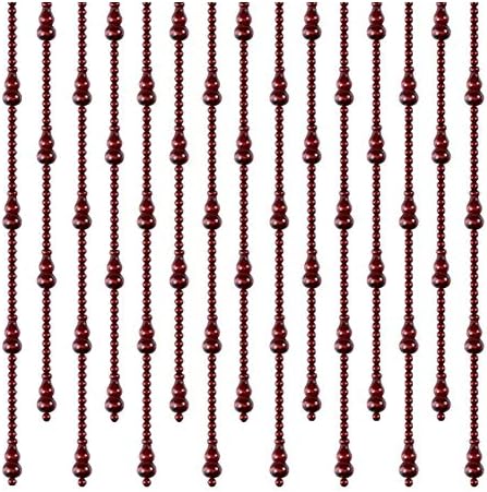 NMDCDH Beaded Curtain Natural Wooden Beads Door String 21 25 29 Strands