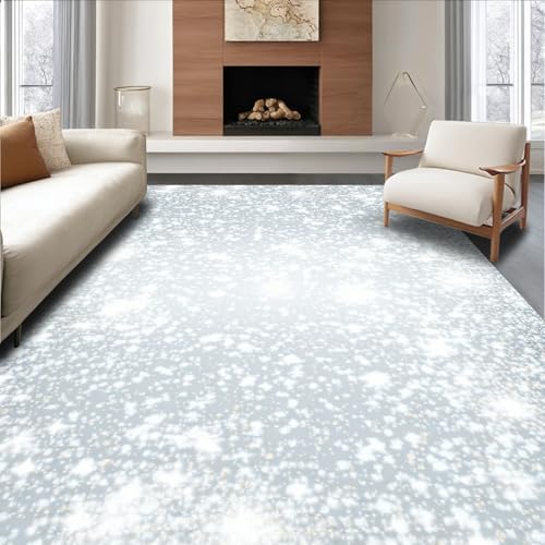 Ultra Soft 8x10 Area Rug Shimmering White