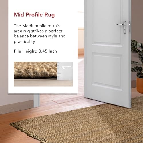 nuLOOM 2x6 Jute Tassel Hand Woven Area Rug