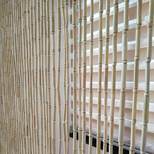 Beaded Curtain Bamboo Door Divider Panel