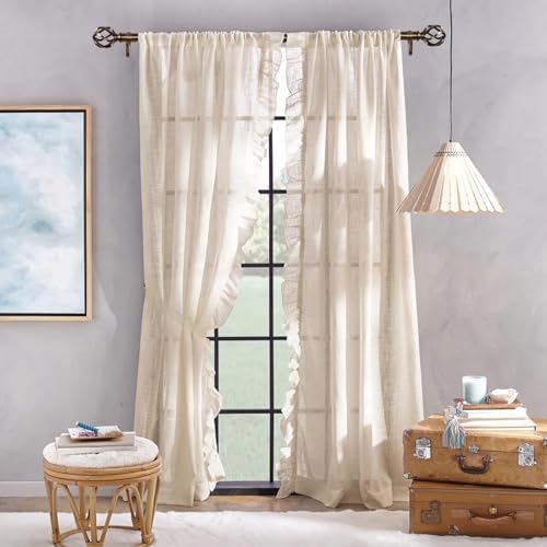 Adjustable Curtain Rods 18-88 Inches Antique Brass