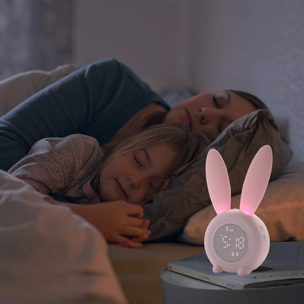 KDtech Kids Alarm Clock with Night Light and 6 Ringtones