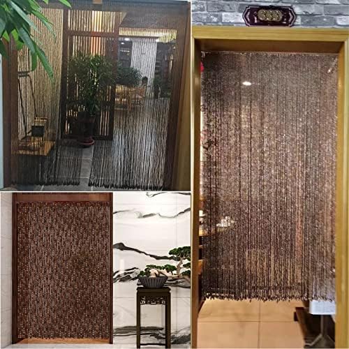 Bamboo Beaded Curtain for Doorway and Room Divider