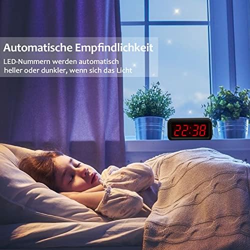 Energy Saving Digital Alarm Clock with LED Display