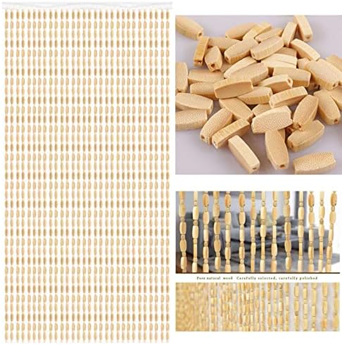 Bamboo Beaded Door Curtain for Privacy and Style
