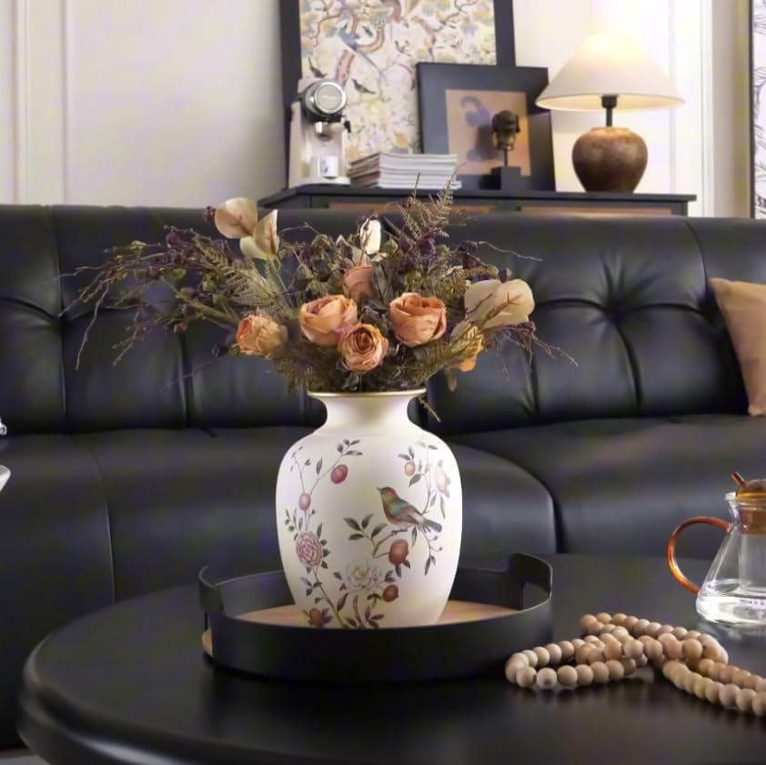 Ceramic Flower Vase with Vintage Design