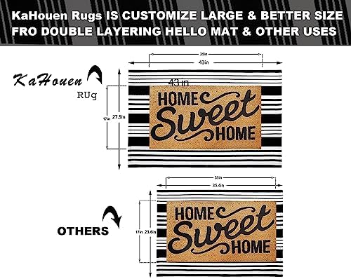 Classic Black and White Striped Area Rug