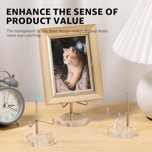 3Pcs Adjustable Metal Arms Display Stand for Rocks and Gems