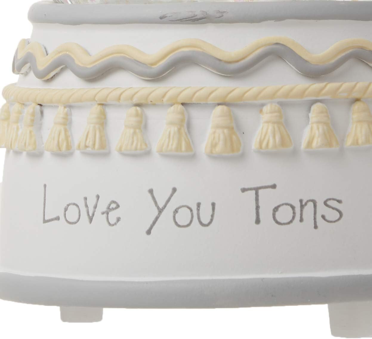 Precious Moments Love You Tons Musical Snow Globe Elephant