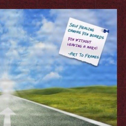 PinPix Decorative Bulletin Board with Self-Healing Canvas 1