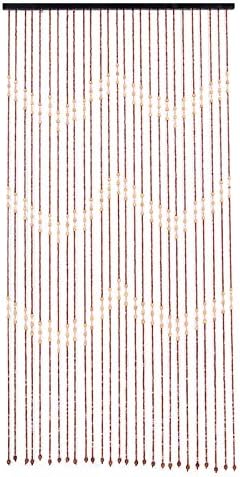 Wood Beaded Curtain for Doorway and Window Decor