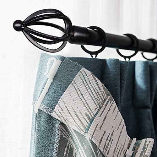 KNOWBELL 42 to 120 Inch Curtain Rod with Cage Finials
