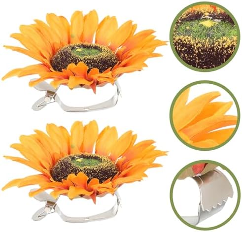 2Pcs Sunflower Curtain Tiebacks for Home Office Decor