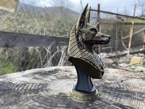 Anubis Bust Statue - 3D Printed Hand Painted Figurine