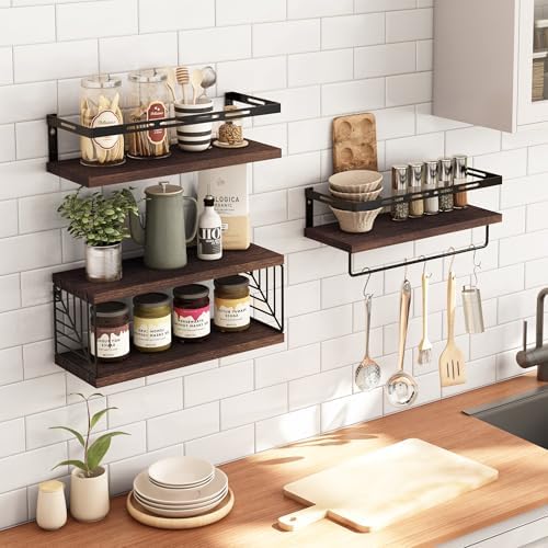 Fixwal 31 Tier Floating Wall Shelf Over Toilet