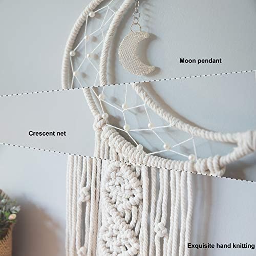 MOONFLY Dream Catcher with Moon Star Woven Wall Hanging Decoration