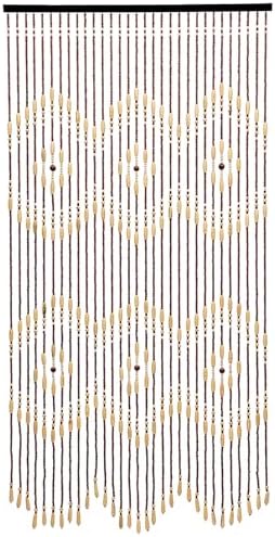 Wood Beaded Curtain for Home Decor and Privacy