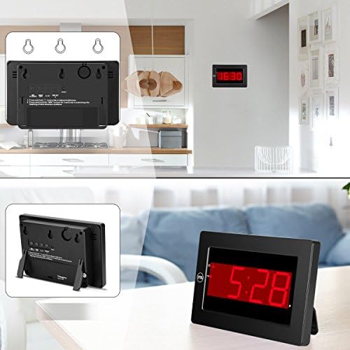 Timegyro Digital Wall Clock with LED Display and Alarm