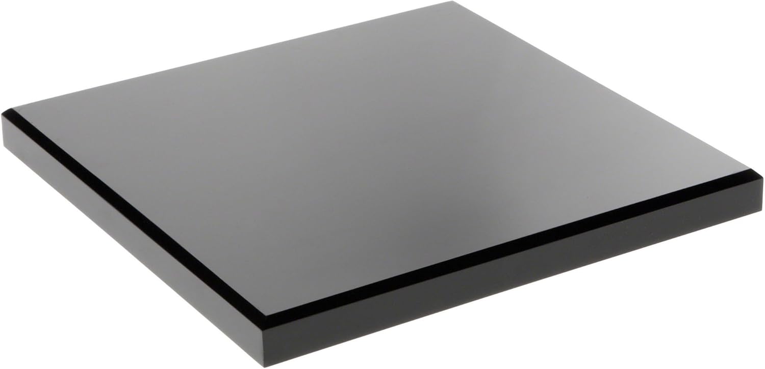 Plymor Black Acrylic Square Pedestal Display Base