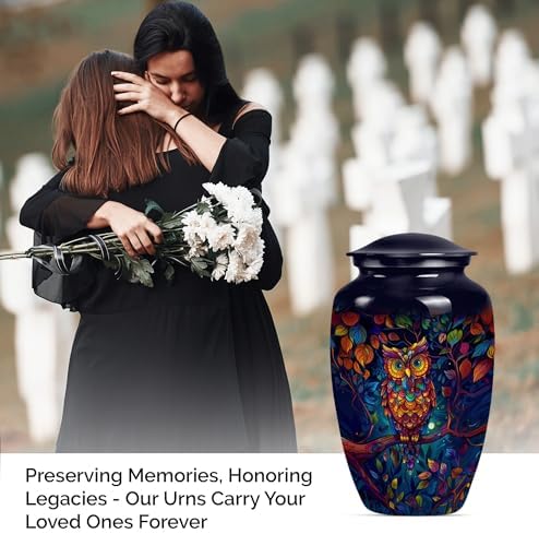 Owl Cremation Urn for Human Ashes - 10 Inch Pack of 1