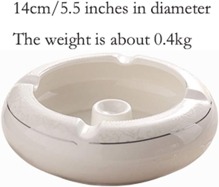 Round Ceramic Ashtray 55 Inch Home Decor Accent