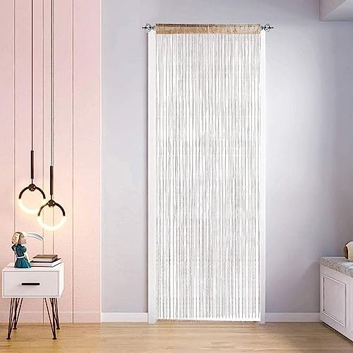 Wedhapy Door Fly Screen Curtain with Tassels 3937x7874 Inch