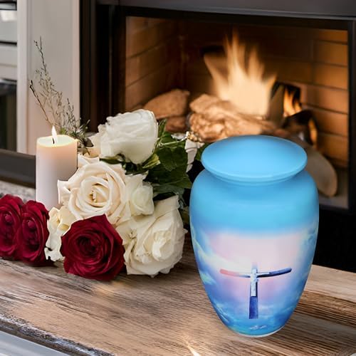 Naniurn Exquisite Handcrafted Cross Urn for Human Ashes - Large