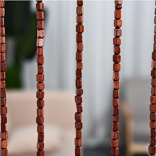 GVILTY Solid Wood Beaded Curtain Panel 90x170cm