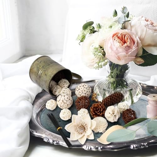 2 Boxes White Potpourri Bowl Filler for Home Decoration