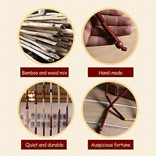 Bamboo Wood Bead Curtain with 27 Lines