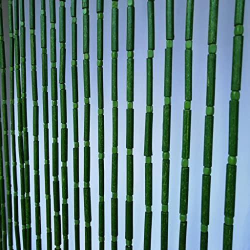 Bamboo Wood Bead Curtain for Doorways and Room Dividers