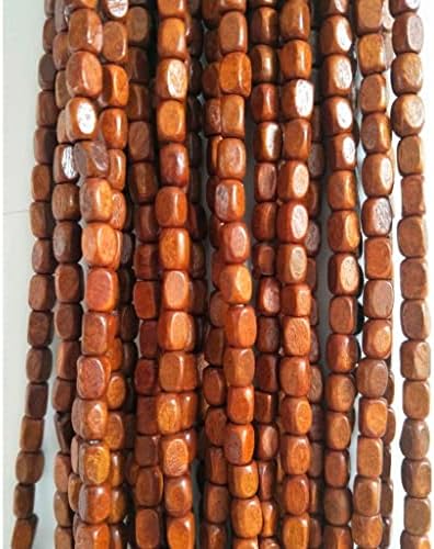 ZHOUXIAO 90 Wood Beaded Curtain with Rods for Doorways