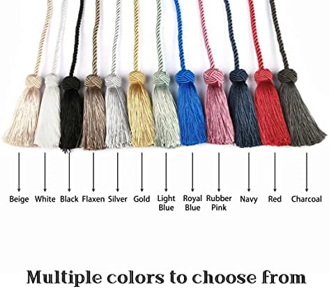 BEL AVENIR 6 Pack Curtain Tiebacks with Tassel