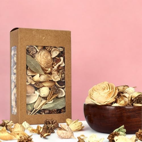 Natriel Citronella Potpourri Natural Dried Flowers Seeds 180gm Home Fragrance Box Gold