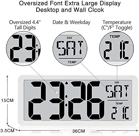 TXL 142 In Digital Wall Clock with Backlight