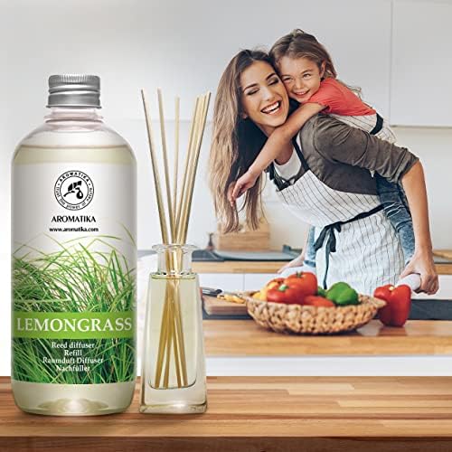 Lemongrass Reed Diffuser Refill 17 Fl Oz Natural Essential Oil