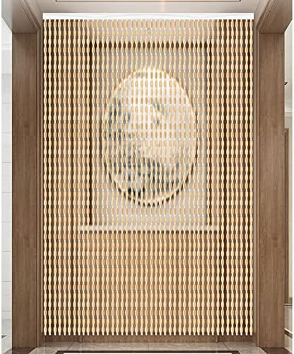 Bamboo Beaded Door Curtain for Privacy and Decor