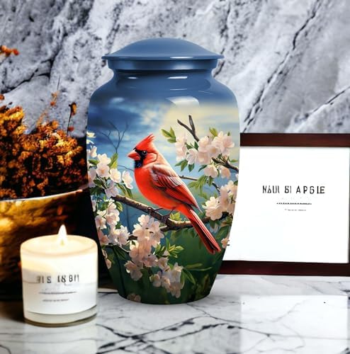 Yatskia Cardinal Bird Cremation Urn for Adult Ashes