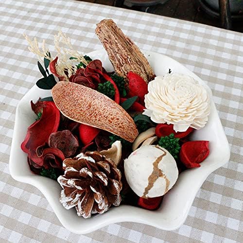 Qingbei Rina Christmas Potpourri Cinnamon Apple Scented Bowl Filler