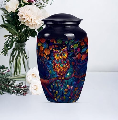 Owl Cremation Urn for Human Ashes - 10 Inch Pack of 1