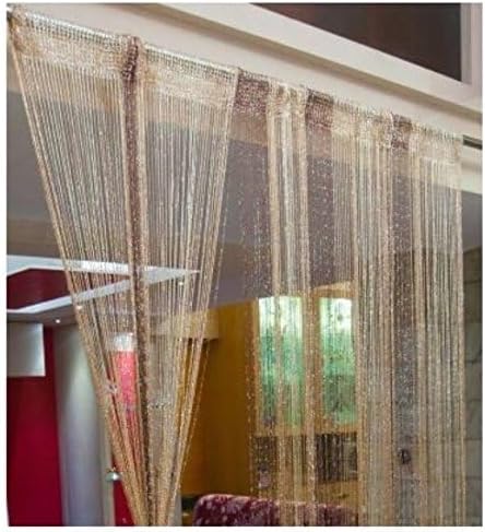 DC IMPEX String Curtain Panel with Silver Accents