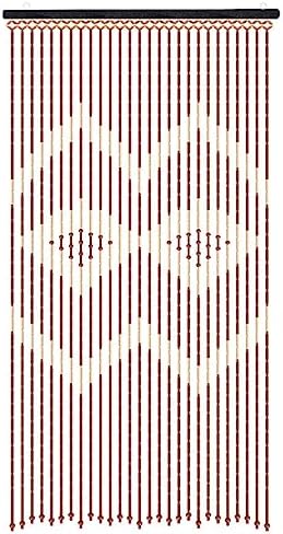 GVILTY Wooden Beaded Curtains 27 Strand Panel