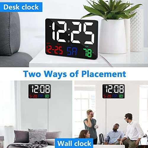 Ygdigital 115 Inch LED Digital Wall Clock with Remote Control